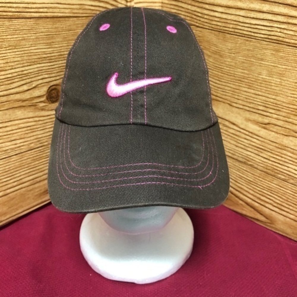 💫Nike brown/pink adjustable strap buckle cap